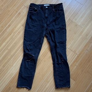 Abercrombie & Fitch Black High-Rise Skinny Jeans
